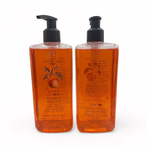 NEW Pecksniffs - 2x Apple & Nutmeg Scented Hand Wash Liquid Soap - 16.9 fl oz - Picture 2 of 4